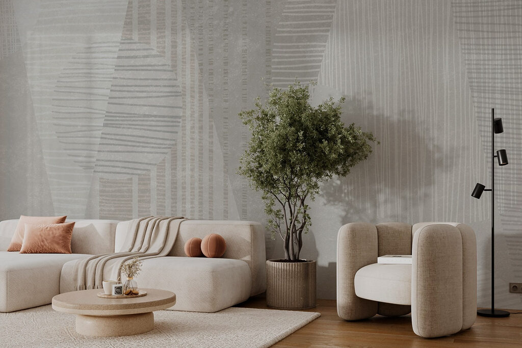 Abstract patterns in soft hues