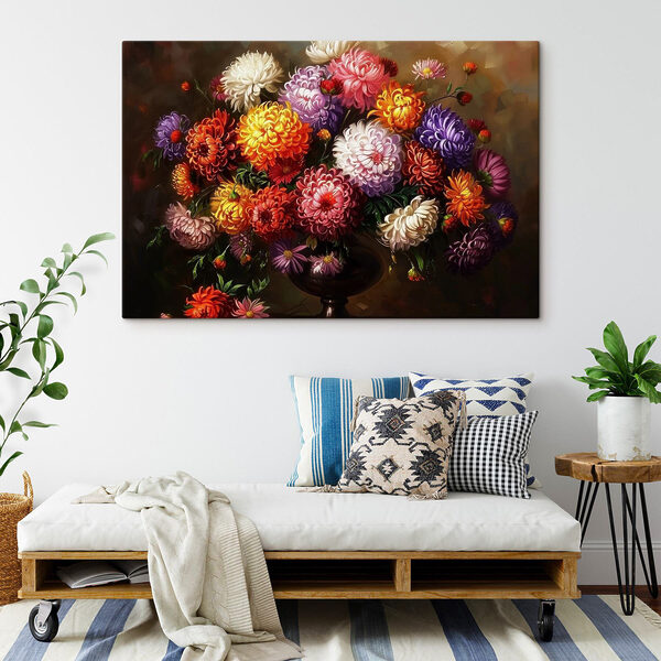 Gemälde von Blumen in einer Vase Gemälde von Blumen in einer Vase