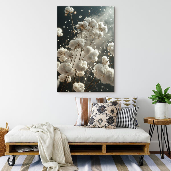 Flauschige Blüten tanzen in der Luft Flauschige Blüten tanzen in der Luft