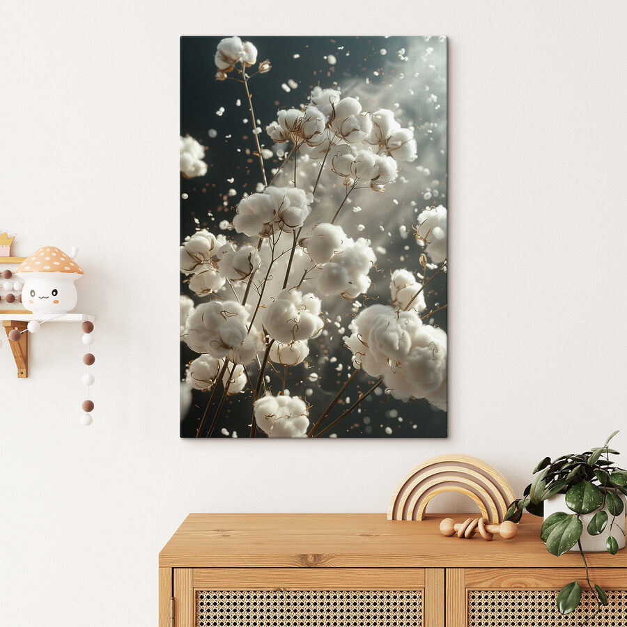 Flauschige Blüten tanzen in der Luft Flauschige Blüten tanzen in der Luft