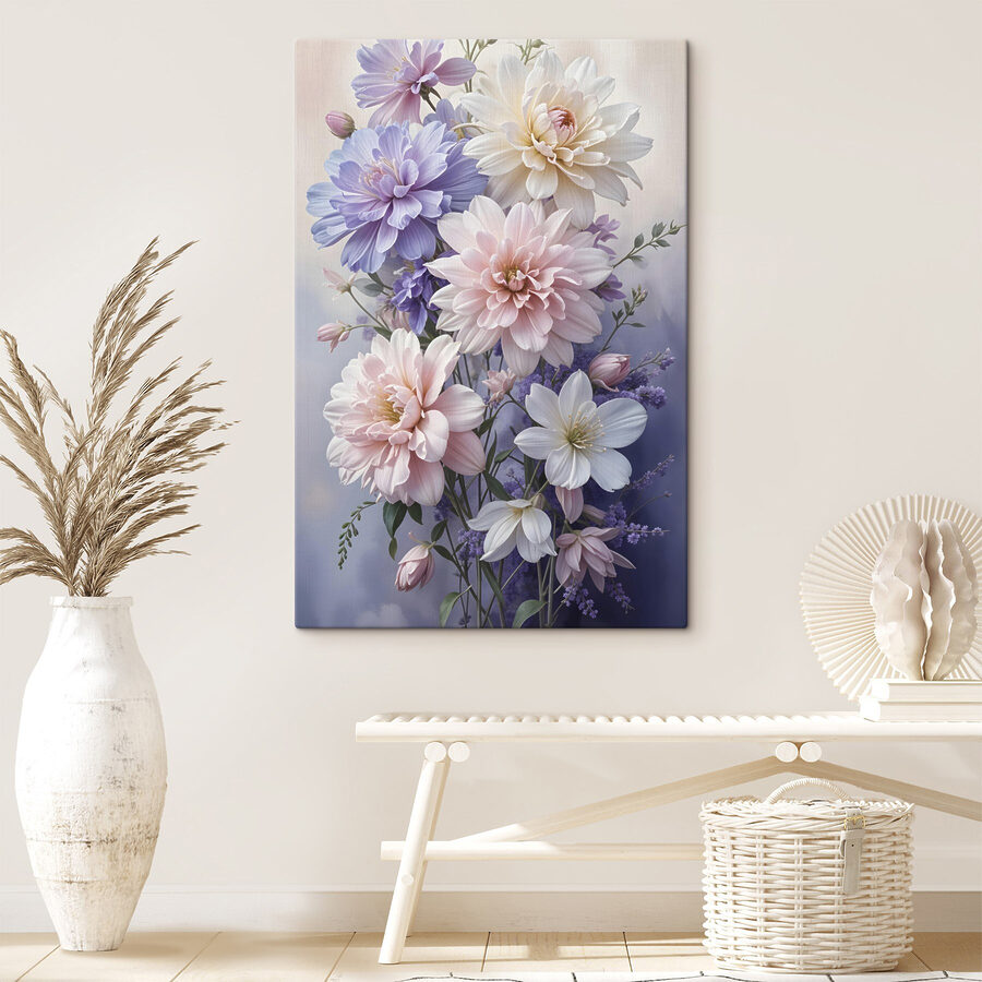 Gruppe von Blumen in einer Vase
