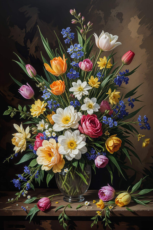 Vase mit Blumen Vase mit Blumen