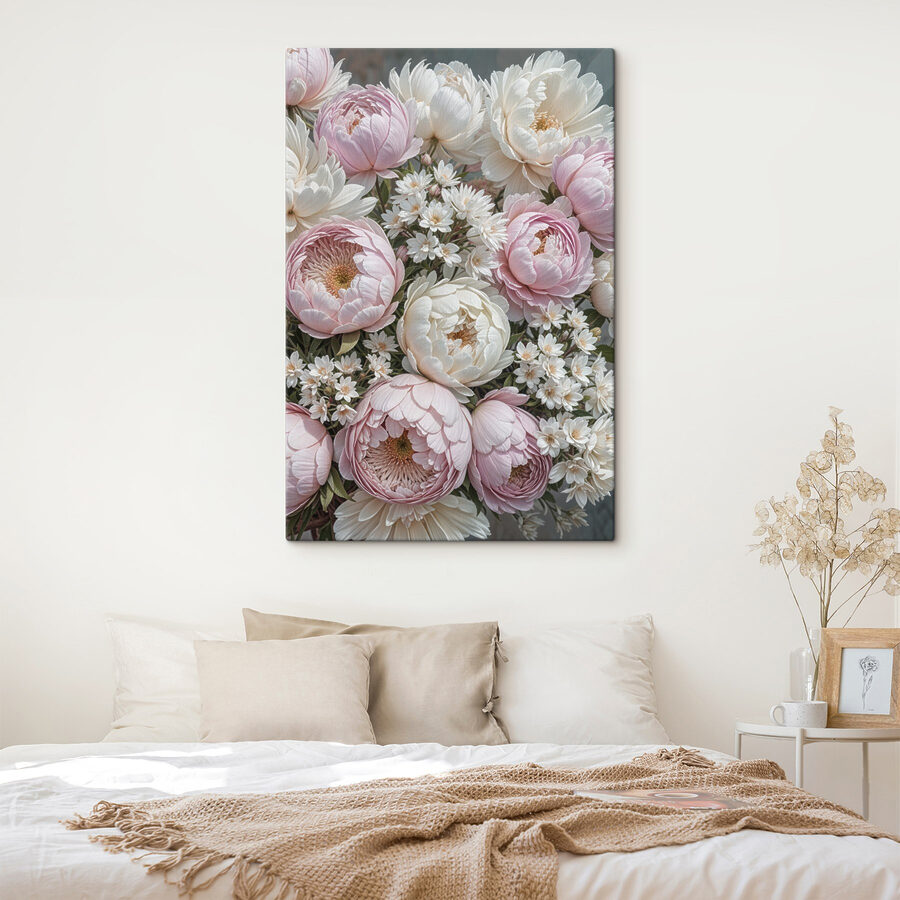 Gruppe von Blumen in einem Strauß