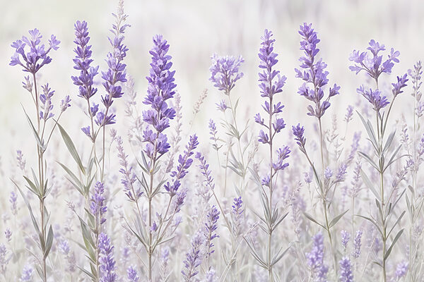 Gruppe violetter Blumen Gruppe violetter Blumen