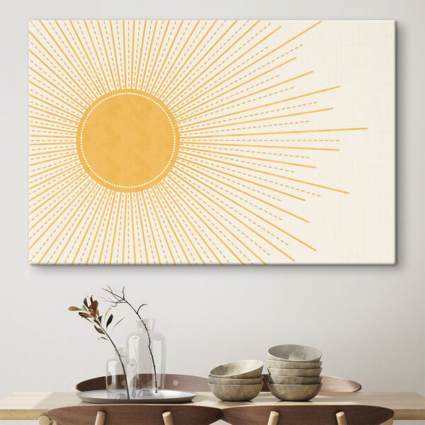 Sonne mit Linien und Punkten Sonne mit Linien und Punkten