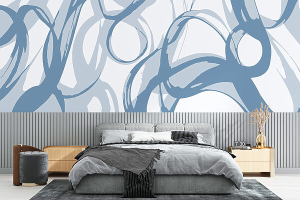 Blaue und weiße Wirbel Blaue und weiße Wirbel
