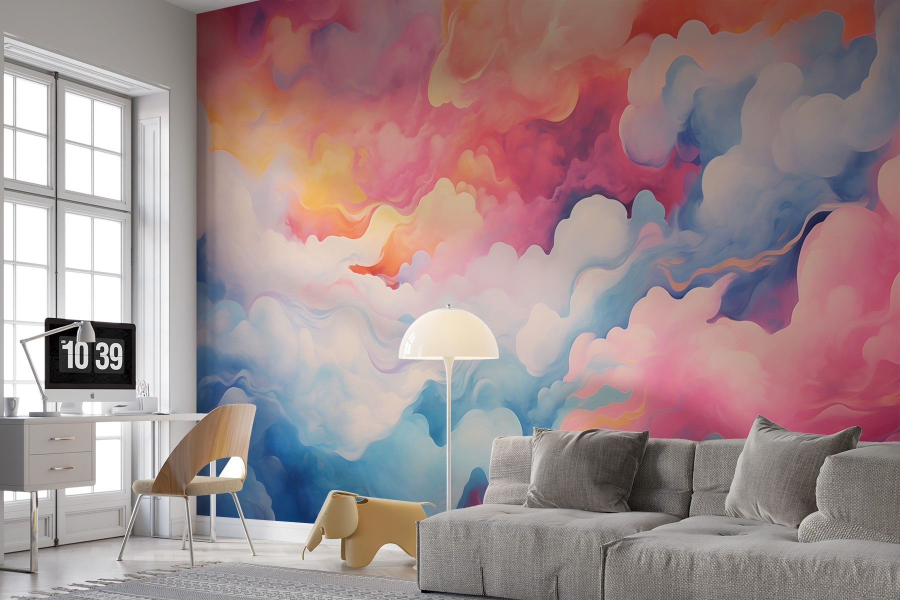 Colorful clouds in the sky