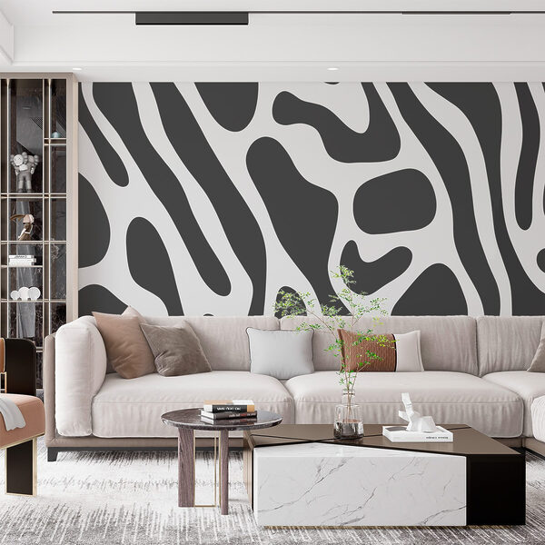 Flowing abstract design in gray tones Flowing abstract design in gray tones