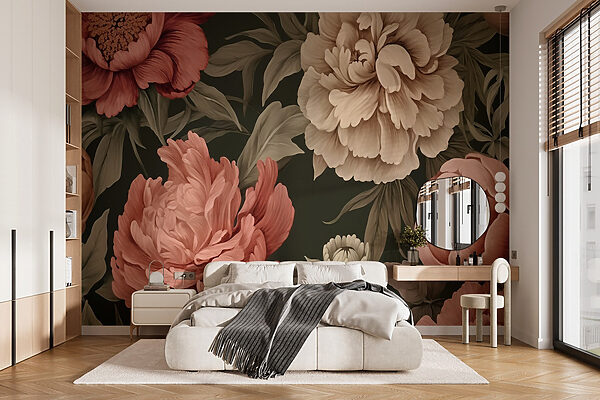 Tapete mit Blumen Tapete mit Blumen