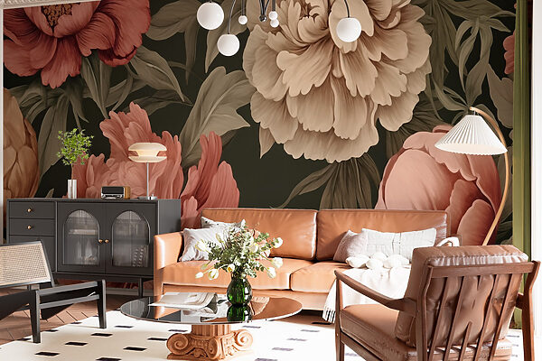 Tapete mit Blumen Tapete mit Blumen