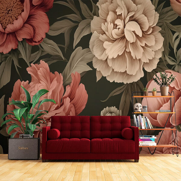 Tapete mit Blumen Tapete mit Blumen
