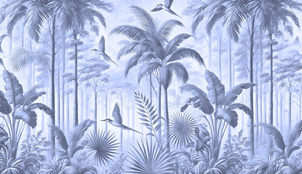 Hintergrundbild mit Vögeln, die im Wald fliegen Hintergrundbild mit Vögeln, die im Wald fliegen