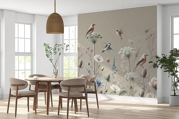 Vögel auf Blumen und Pflanzen Vögel auf Blumen und Pflanzen