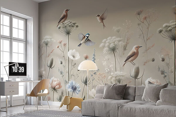 Vögel auf Blumen und Pflanzen Vögel auf Blumen und Pflanzen