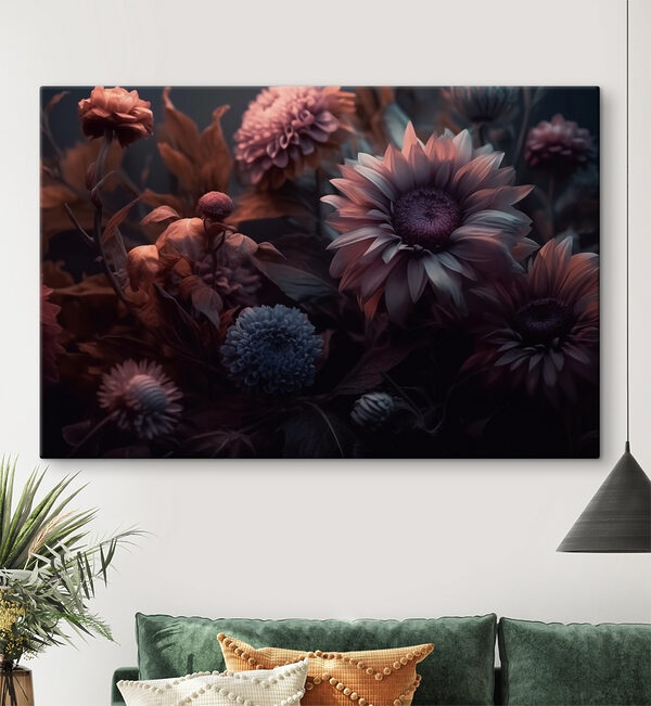 Wandbilder Gruppe von Blumen mit Blättern (Artikelnummer: s41188) Wandbilder Wandbilder Gruppe von Blumen mit Blättern (Artikelnummer: s41188)