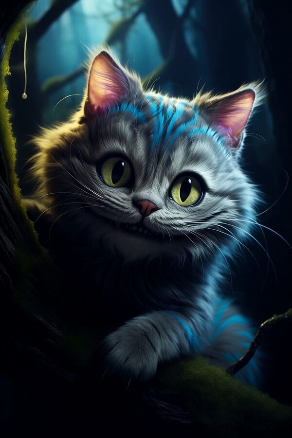 Katze auf einem Ast liegend Katze auf einem Ast liegend