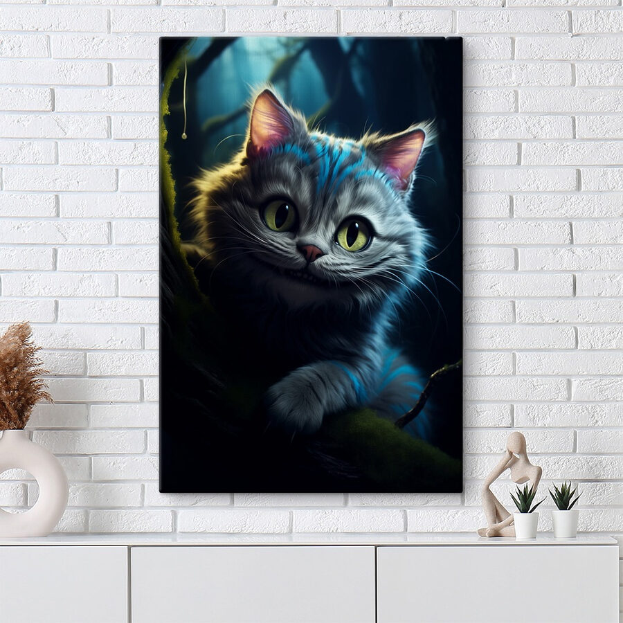 Katze auf einem Ast liegend