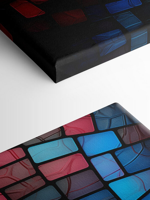 Colorful mosaic of squares