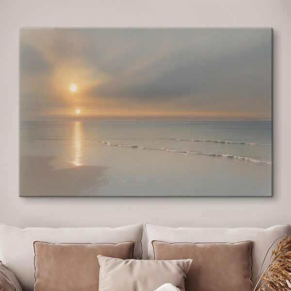 Sonnenuntergang über einem Strand Sonnenuntergang über einem Strand