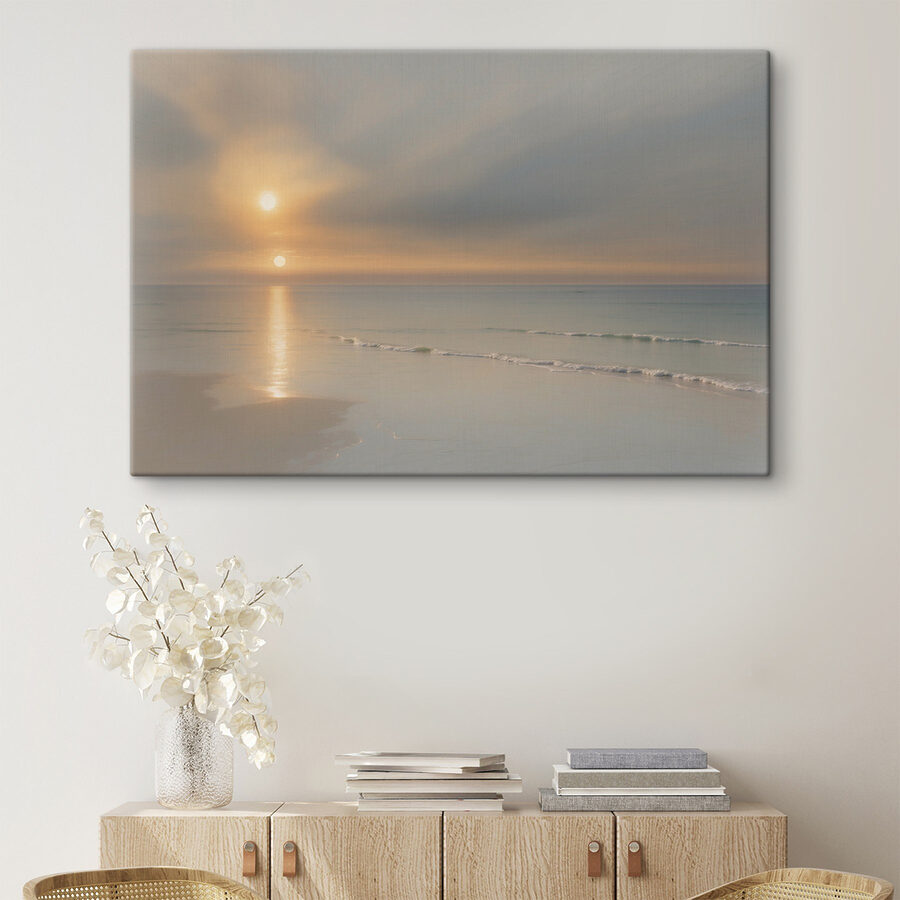 Sonnenuntergang über einem Strand