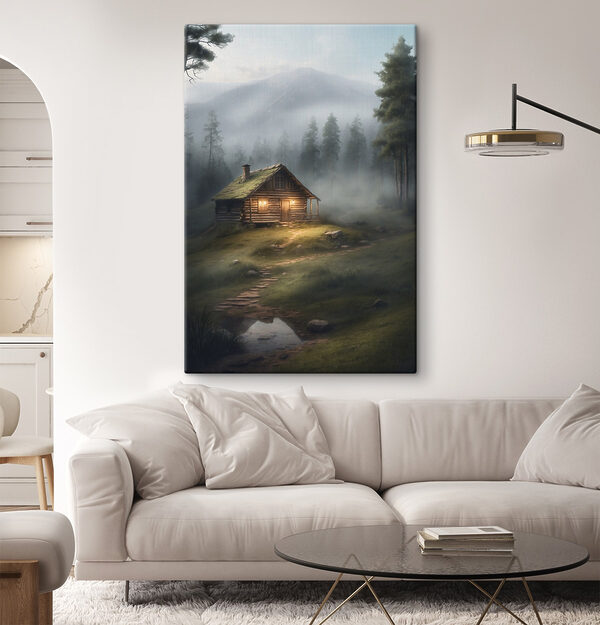 Log cabin in the woods Log cabin in the woods