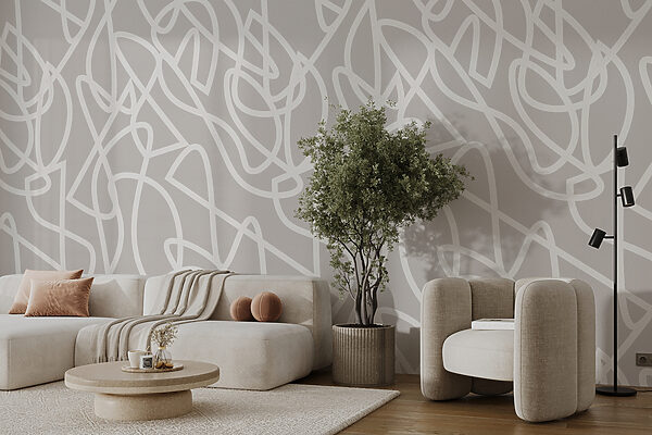 Weiße Linien auf grauem Hintergrund Weiße Linien auf grauem Hintergrund