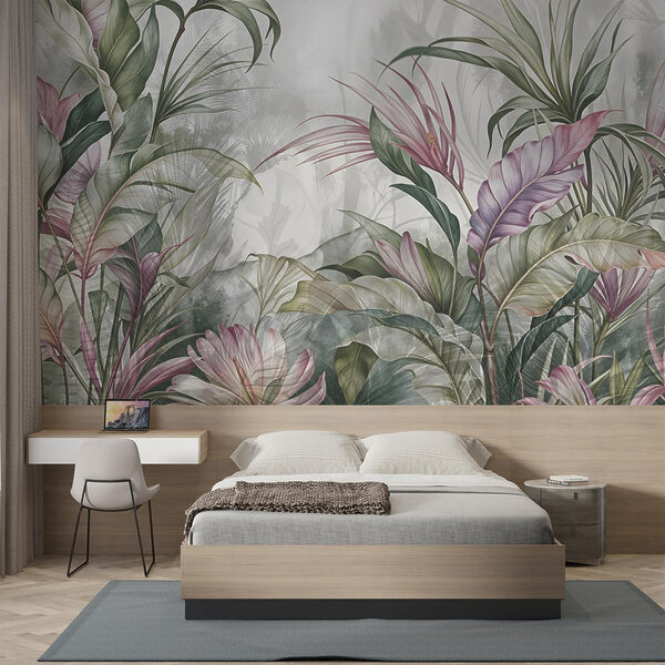 Malerei von Blumen und Blättern Malerei von Blumen und Blättern