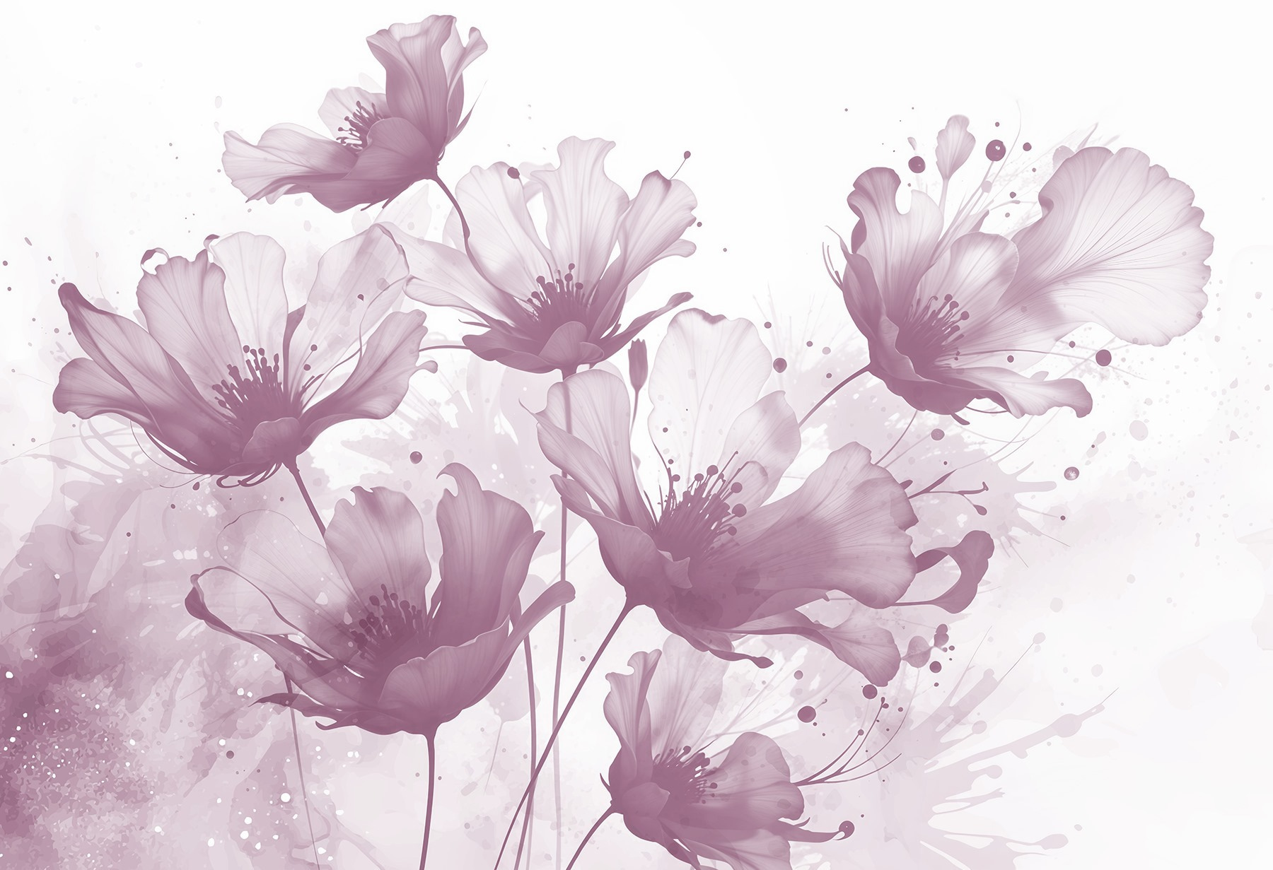 Group of flowers with white petals Group of flowers with white petals