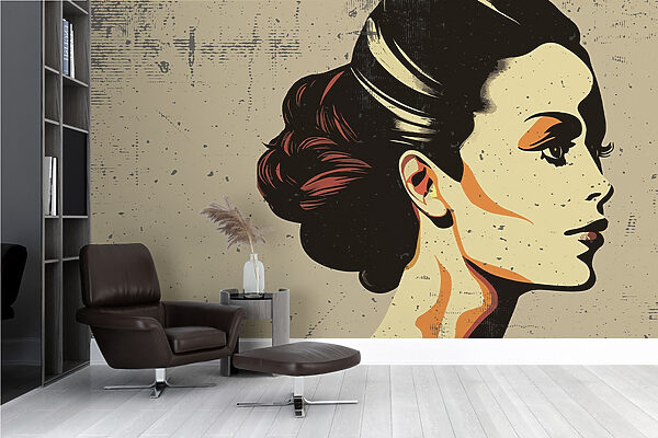 Frau mit Haarknoten Frau mit Haarknoten