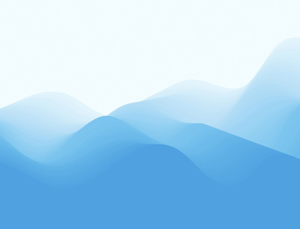 Blaue und weiße Wellenlinien Blaue und weiße Wellenlinien