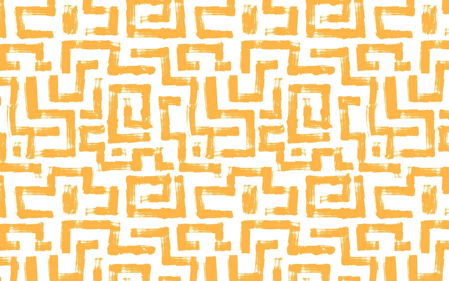 Muster aus orangefarbenen Linien
