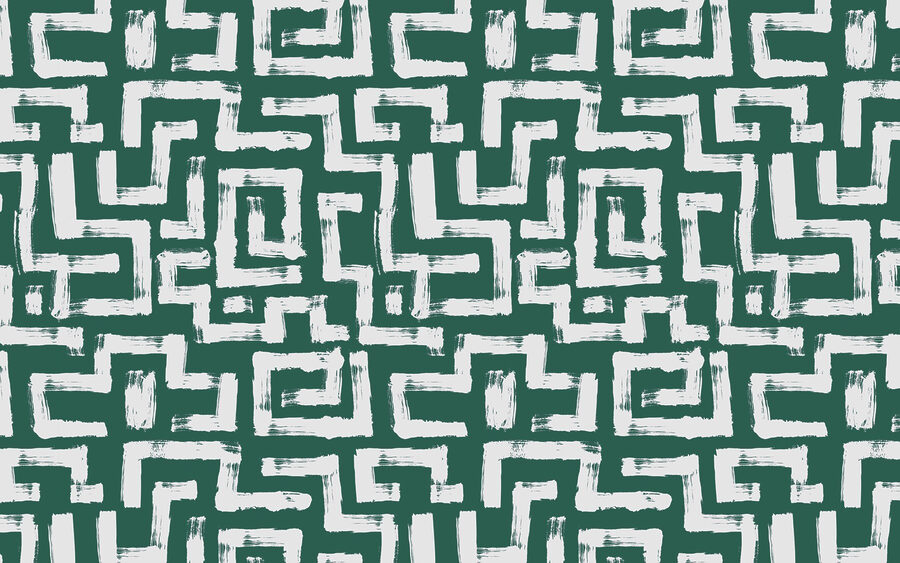 Muster aus weißen Linien und Quadraten
