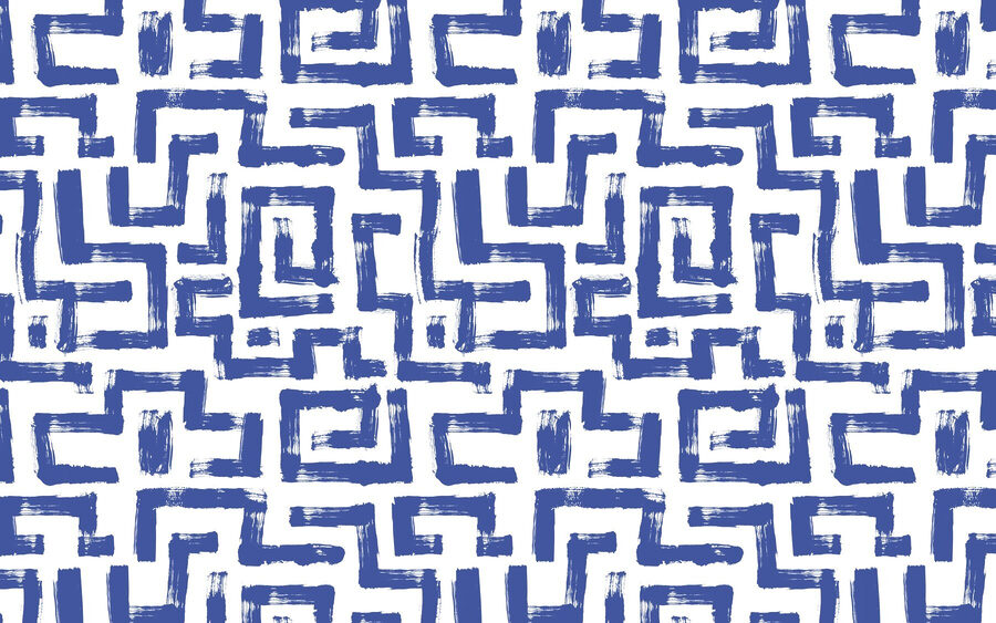 Muster der blauen Linien