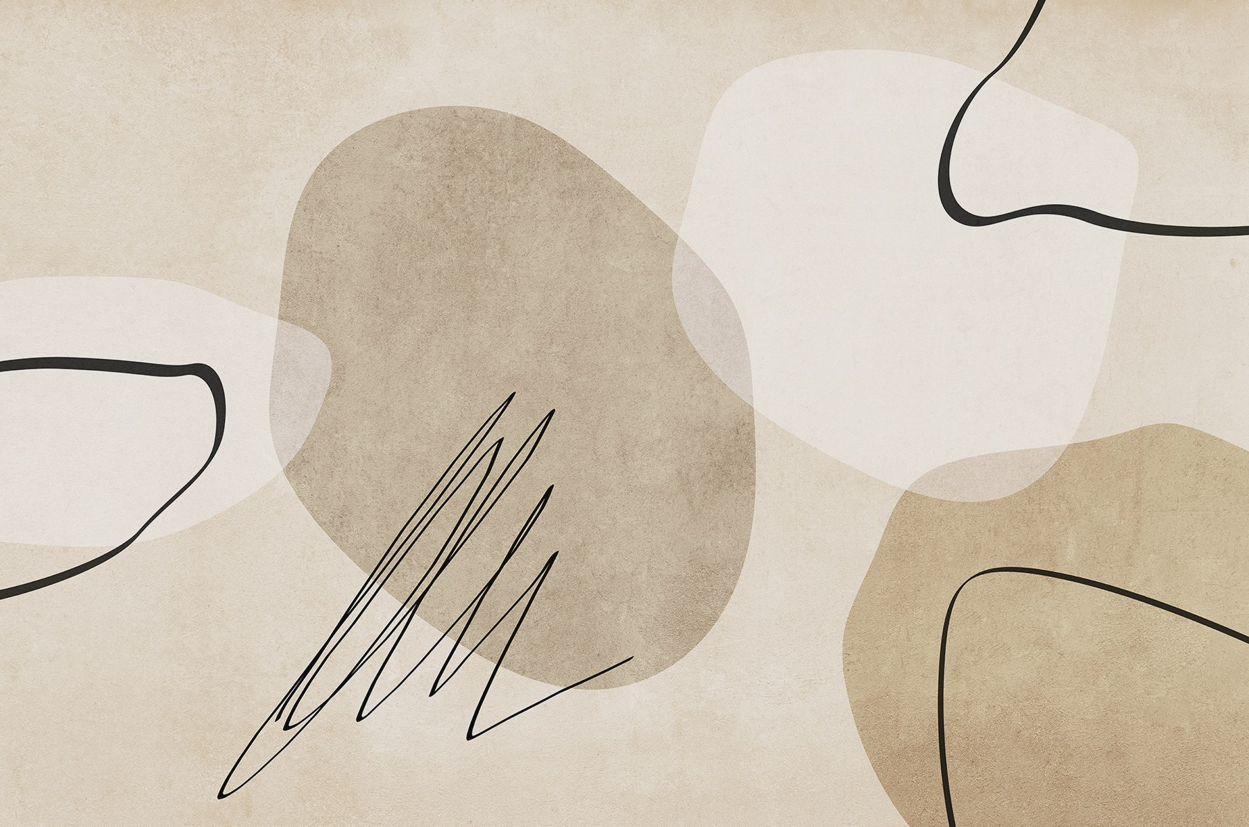 Abstract shapes in neutral tones Abstract shapes in neutral tones