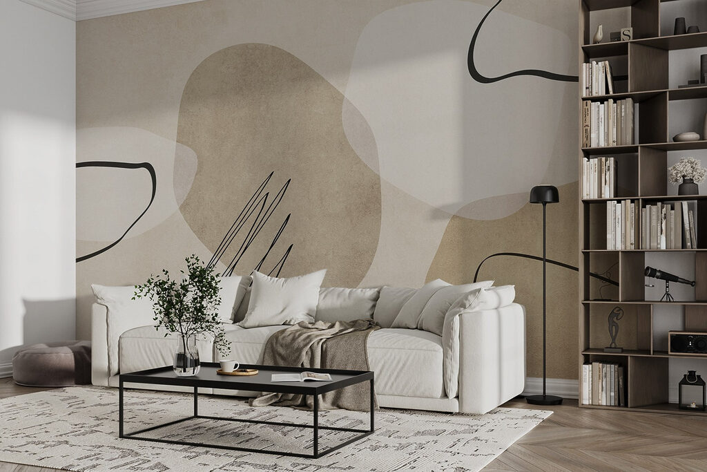 Abstract shapes in neutral tones Abstract shapes in neutral tones