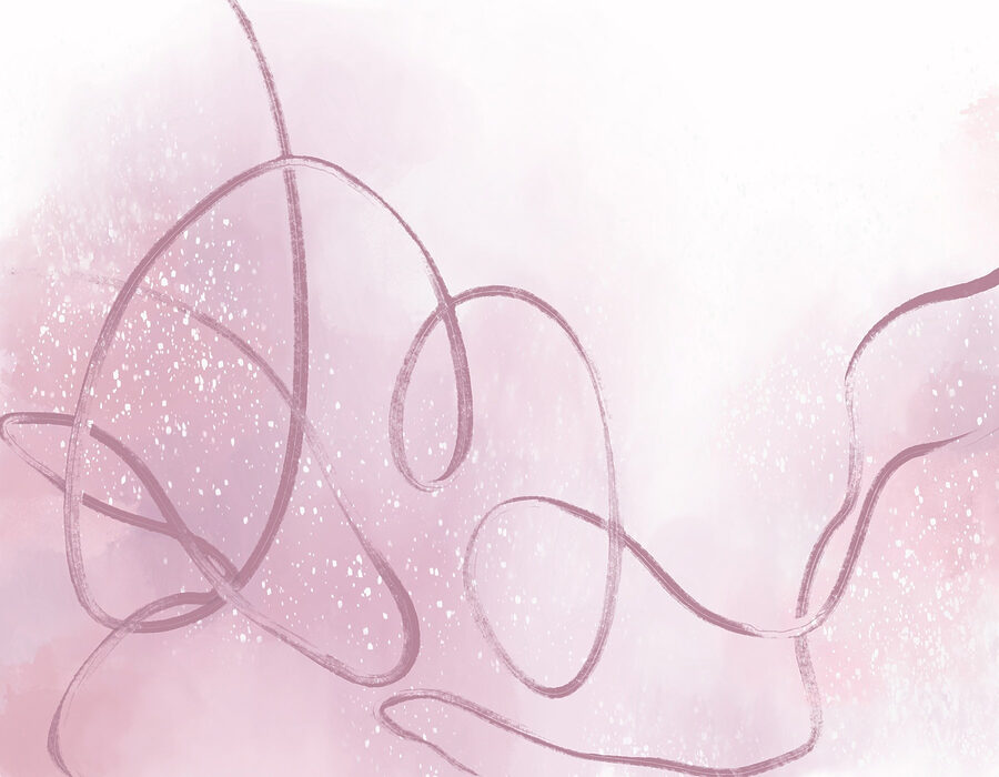 Rosa und weißer Hintergrund mit einer Linie