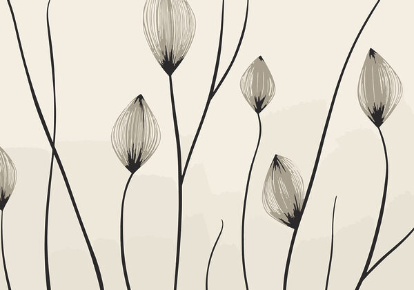 – Elegante Linien mit zarten Blüten – Elegante Linien mit zarten Blüten