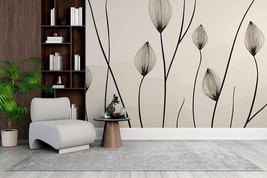 – Elegante Linien mit zarten Blüten – Elegante Linien mit zarten Blüten