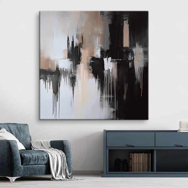 Black and white painting