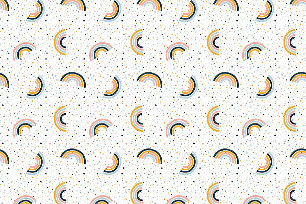 Muster aus bunten Regenbögen Muster aus bunten Regenbögen
