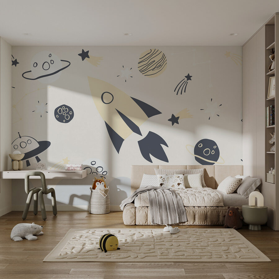 Raketen und Planeten im Weltraum Raketen und Planeten im Weltraum