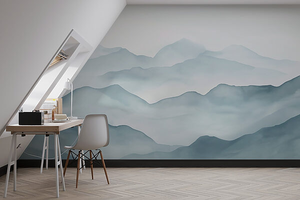 Fototapeten Fototapeten Nebliges Gebirge (Artikelnummer: w02078)