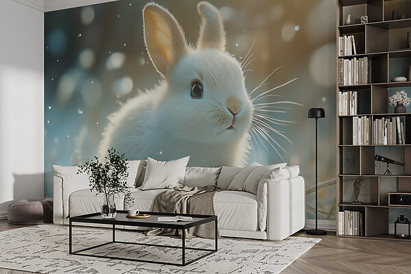 Weißer Hase im Schnee Weißer Hase im Schnee
