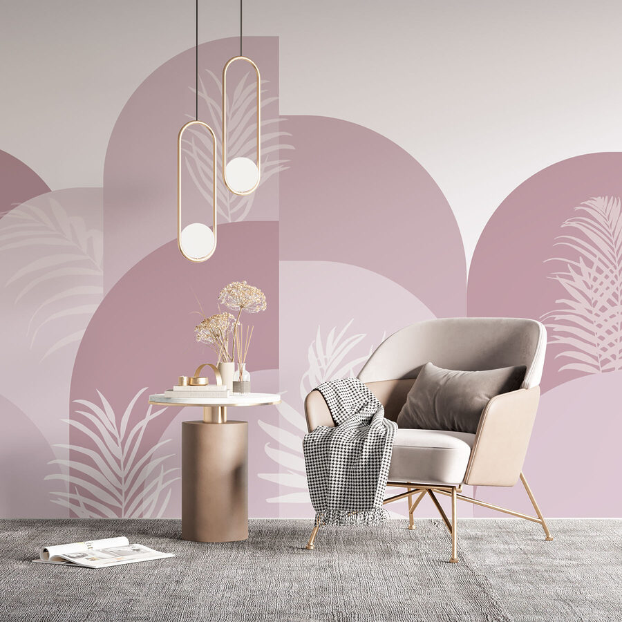 Rosa und weißes Grafikdesign