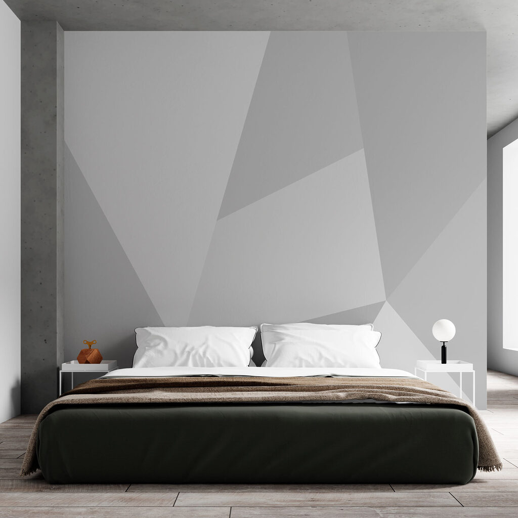 White and grey background