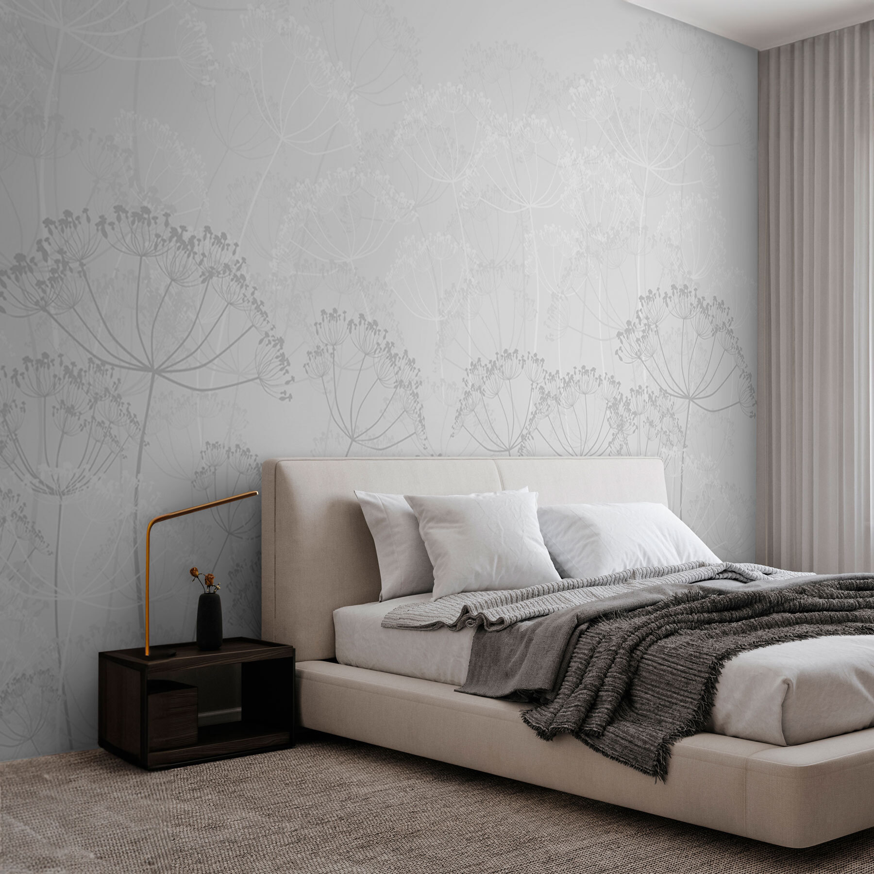 White flower pattern White flower pattern