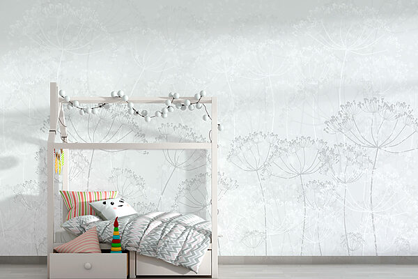 Weißer Hintergrund mit Blumen Weißer Hintergrund mit Blumen