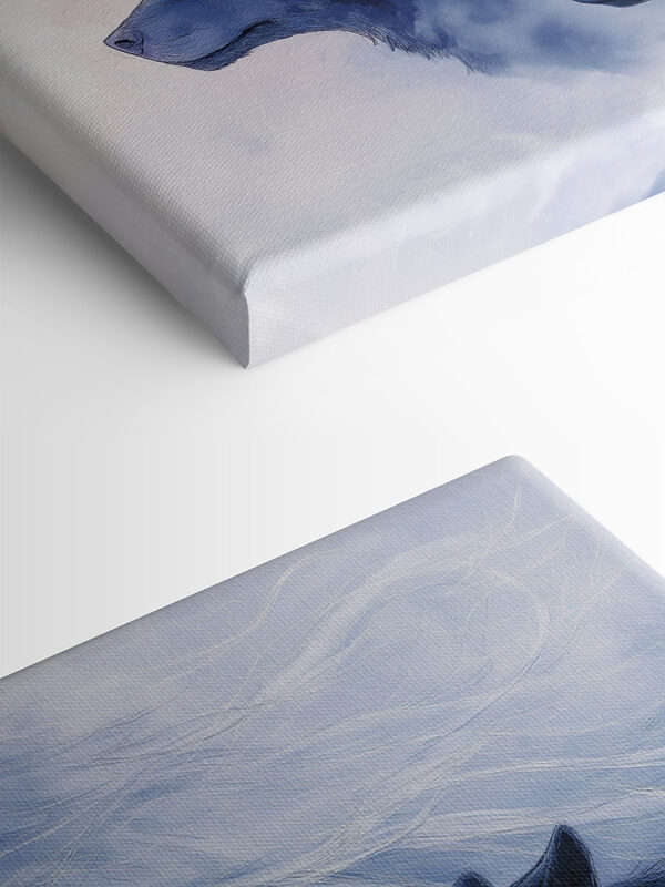 Woman with white hair and wolfs Woman with white hair and wolfs