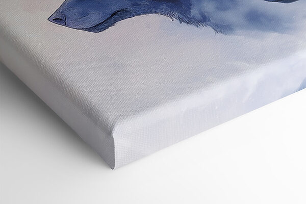 Woman with white hair and wolfs Woman with white hair and wolfs