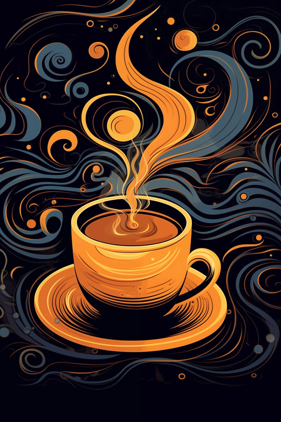 Kaffeetasse mit Rauch